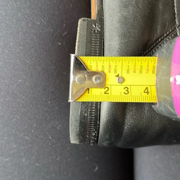 Gucci Brixton Black Leather Goldtone Horsebit Hardware Foldable Loafer Mule - Picture 12 of 15